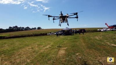 Aconteceu em Virmond, o lanÃ§amento do maior drone de pulverizaÃ§Ã£o agrÃ­cola do Brasil